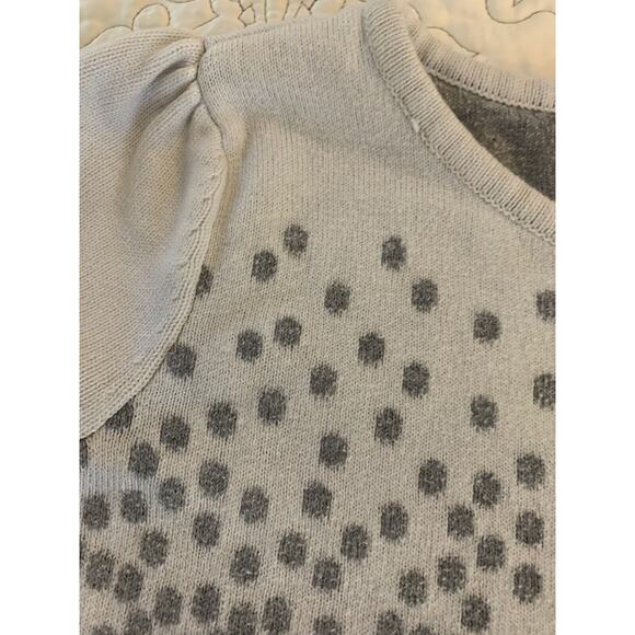 Gray Polka Dot Kids Dress - Picture 13 of 15